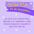 Bom dia 31 de Dezembro de 2021! Mensagens de Agradecimento - TECHWEK.COM