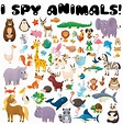 I Spy Animals!: A Fun Activity and Guessing Game for Little Kids ...