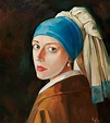 Vermeer. Girl with a Pearl Earring. on Pantone Canvas Gallery