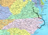 Map Of Virginia And North Carolina Border - Map