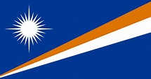 The official flag of the Marshall Islands