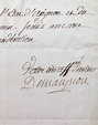 René-Nicolas de MAUPEOU - Lettre signée concernant la juridiction de la ...