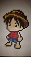 Luffy pixel art Pixel Art Anime, Cool Pixel Art, Pixel Art Grid, Luffy ...