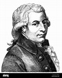 Dibujo histórico, del siglo xix, Wolfgang Amadeus Mozart, 1756 - 1791 ...