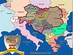 Map Austro-Hungarian Empire ca. 1914 | Map, Geography map, Europe map