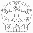 Day of the Dead Masks Sugar Skulls Free Printable - Paper Trail Design
