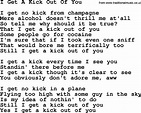 Dolly Parton song: I Get A Kick Out Of You, lyrics