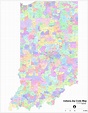 Indiana (IN) Zip Code Map