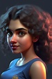 ArtStation - Portrait of a young Indian girl