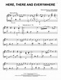The Beatles "Here, There And Everywhere" Sheet Music Notes, Chords ...
