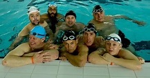 Aquabatix teaches the Swimming With Men cast synchronised swimming ...