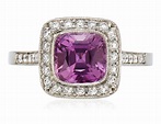 TIFFANY & CO. 'LEGACY' PINK SAPPHIRE AND DIAMOND RING, | Christie’s