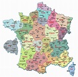 Carte De La France Avec Les Numéros Des Départements | Le Carte