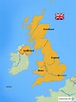 StepMap - Großbritannien - Landkarte für Deutschland