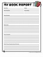 Easy Book Report Form for Young Readers | Woo! Jr. Kids Activities ...