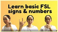 BASIC FILIPINO SIGN LANGUAGE TUTORIAL #14 - YouTube