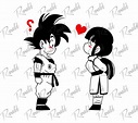 Goku and Milk svg Goku and Milk Love. Instant Download Svg | Etsy