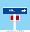 Peru Traffic Signs Board Design Vector Stock Vector (Royalty Free ...