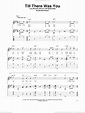 Beatles - Till There Was You sheet music for guitar solo (PDF)