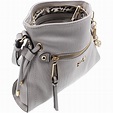 Jessica Simpson Womens Arden Gray Faux Leather Crossbody Handbag Small ...