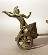 Auktion Roman chariot Modell mit zwei Pferde und ein Krieger hält einen ...