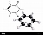 Modelo molecular del benceno Fotografía de stock - Alamy