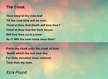 The Cloak Poem by Ezra Pound - Poem Hunter