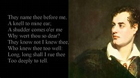 Lord Byron ~ When We Two Parted ~ poem with text | Poems, Byron poetry ...