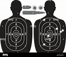 Human target, bullet holes and cartridge case Stock Vector Image & Art ...