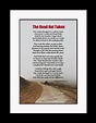 The Road Not Taken Poem by Robert Frost Motivational Poster - Etsy