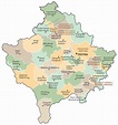 Kosovo Map - Cities and Roads - GIS Geography