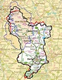 Map Of Derbyshire England - Coastal Map World
