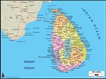 Sri Lanka Political Wall Map | Maps.com.com