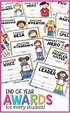 100 Editable end of the year award certificates that include diverse ...