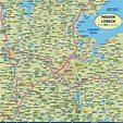 Map of Lübeck, region (Region in Germany, Schleswig-Holstein) | Welt ...