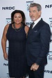 Pierce Brosnan and Keely Shaye Smith cuddle up at LA event | Daily Mail ...