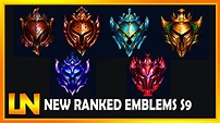 All New Ranked Emblems & Icons for Season 9 | League of Legends 2018 S9 ...
