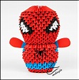 Origami 3d - mikaglo: 62. Spiderman z origami / 3d origami Spiderman