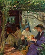 The Terrace outside the Priest's House by Clare Atwood - Art Renewal Center