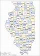 Map Of Illinois Counties With Names
