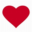 Corazón, símbolo del amor y día de san valentín. Icono rojo plano ...