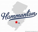 Map of Hammonton, NJ, New Jersey