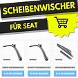 SEAT ALTEA / ALTEA XL Scheibenwischer (Wischerblätter) + Heckscheibenwischer