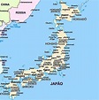 Mapa do Japao - fatos interessantes e informações sobre o país