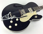Silvertone 1446 Chris Isaak 1962 Black Guitar For Sale Thunder Road Guitars