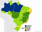 Top 10 maiores estados do Brasil em território • Mundo Top 10