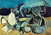 Pablo Picasso Cat And Crab on The Beach 1965 painting - Cat And Crab on ...