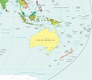 Oceania Political Map 1 - Mapsof.Net