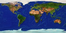 Whole Earth Map Photograph by Worldsat International/science Photo ...