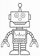 Free & Easy To Print Robot Coloring Pages - Tulamama